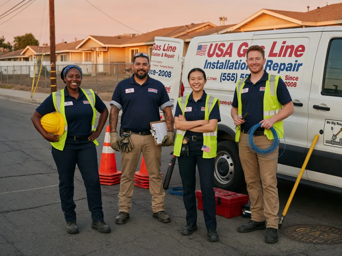 Gas Line Installation company in Lankin, ND